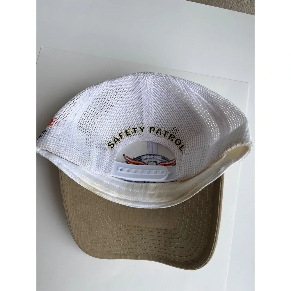 Vintage Allstate 400 Brickyard 2005 NASCAR Trucker‎ Hat Tan White Snapback Cap